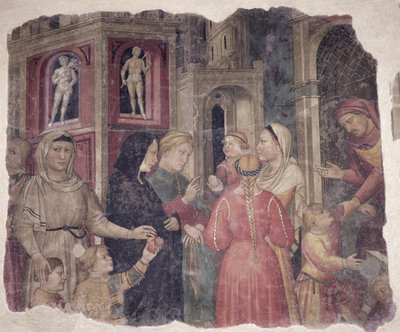 Capitani della Misericordia, 1386 (detalle) de Niccolò Pietro di Gerini